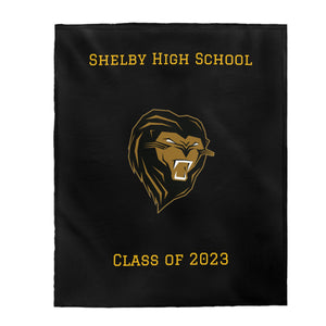 Shelby HS Class of 2023 Velveteen Plush Blanket