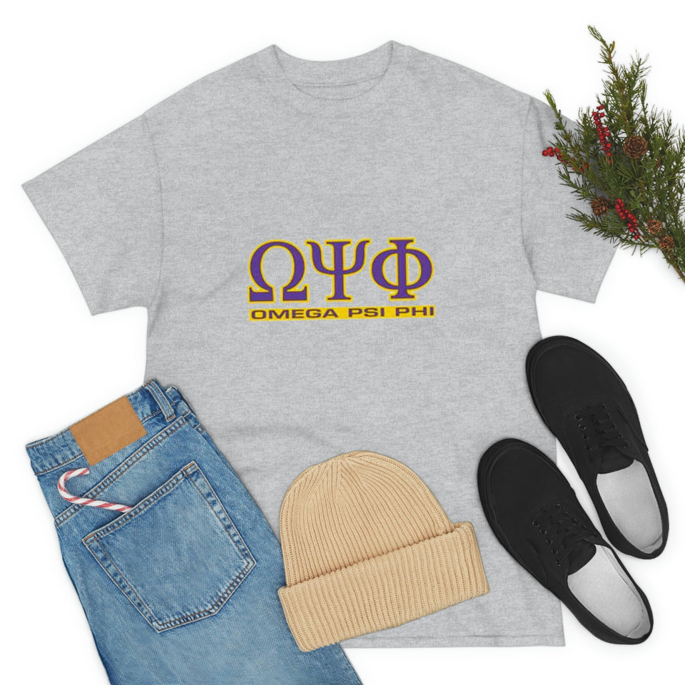 Omega Psi Phi Unisex Heavy Cotton Tee