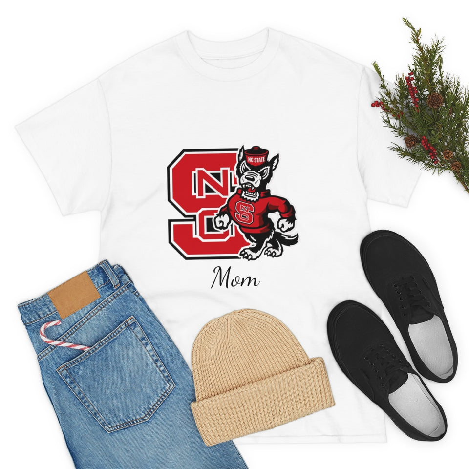 NC State Mom Unisex Heavy Cotton Tee