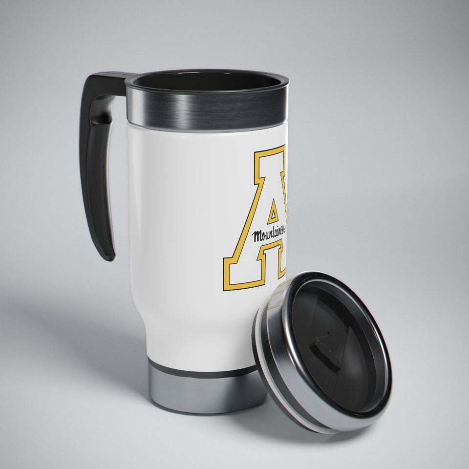 Appalachian State Stainless Steel Travel Mug with Handle, 14oz