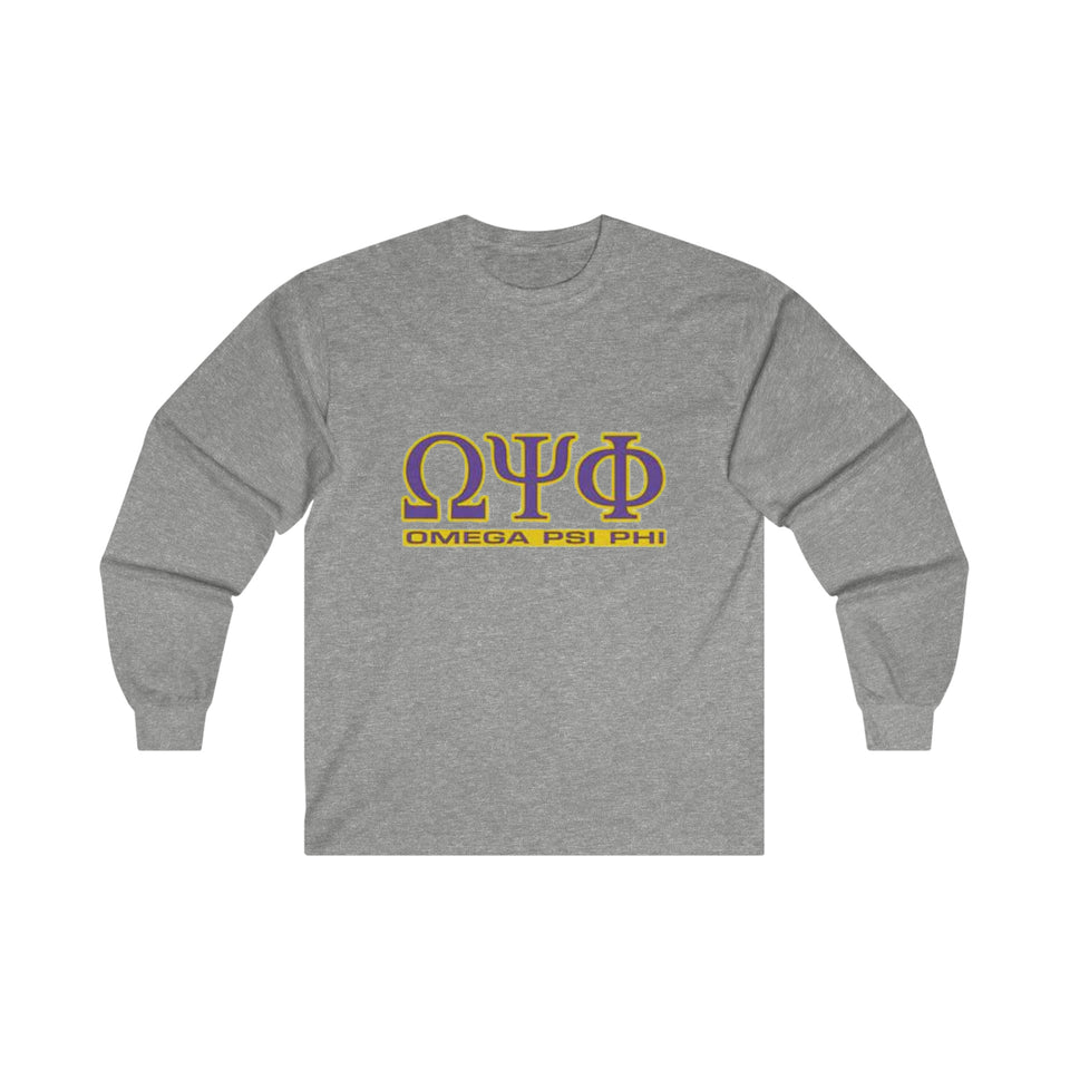 Omega Psi Phi Ultra Cotton Long Sleeve Tee