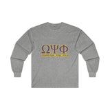 Omega Psi Phi Ultra Cotton Long Sleeve Tee