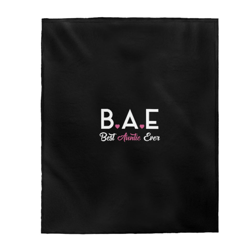 Best Auntie Ever Velveteen Plush Blanket