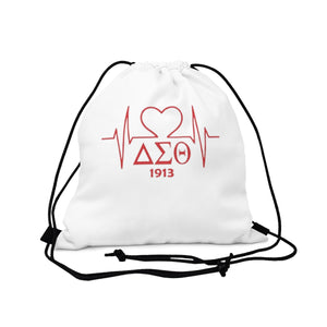 Delta Heartbeat Outdoor Drawstring Bag