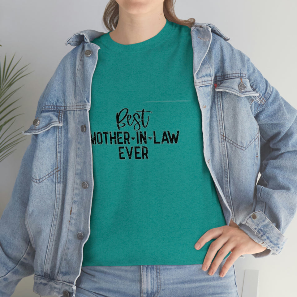 Best Mother In Law Ever Unisex Heavy Cotton Tee