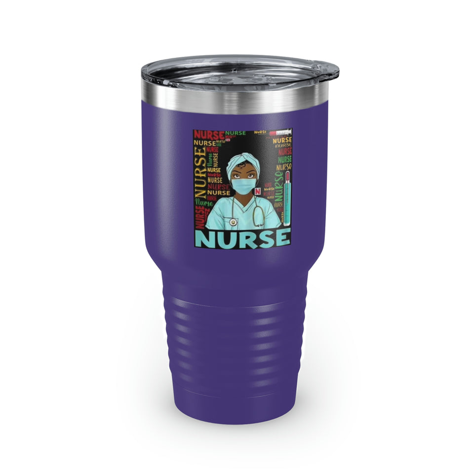 Black Nurse Ringneck Tumbler, 30oz