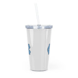 UNC Plastic Tumbler with Straw