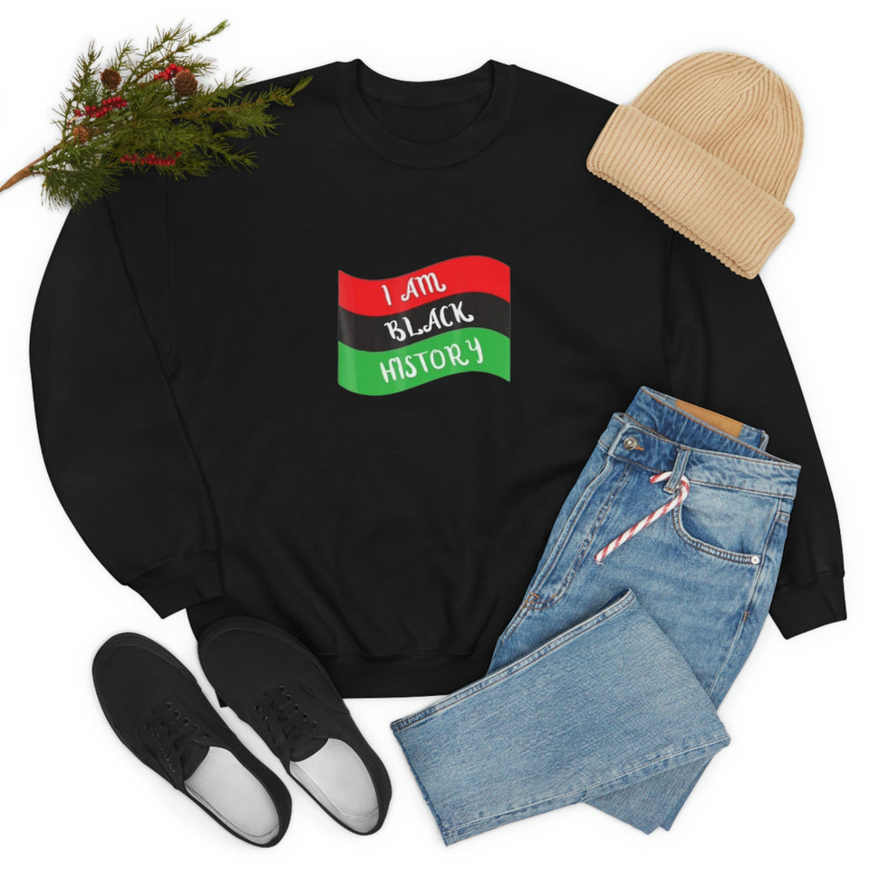 I Am Black History Unisex Heavy Blend™ Crewneck Sweatshirt