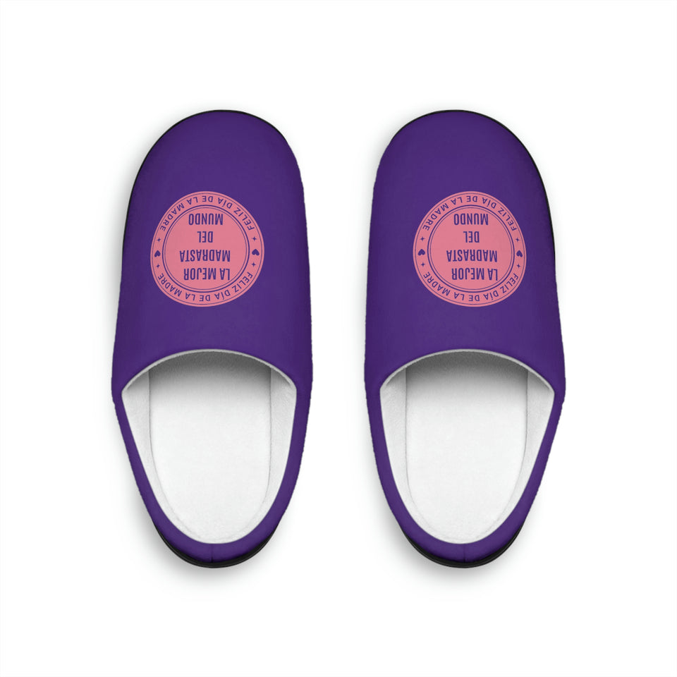 Happy Mother's Day Stepmom Spanish  Women's Indoor Slippers