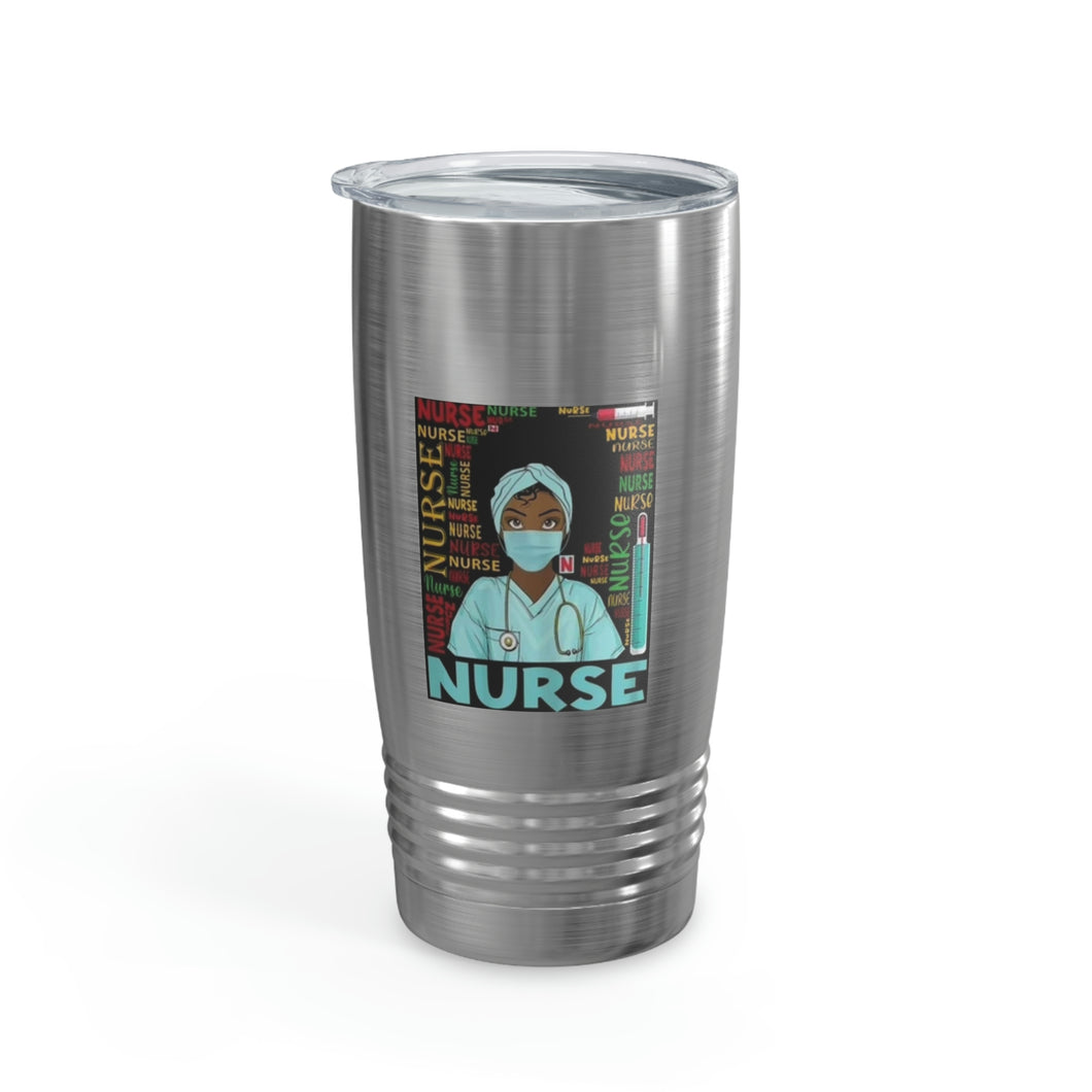 Black Nurse Ringneck Tumbler, 20oz