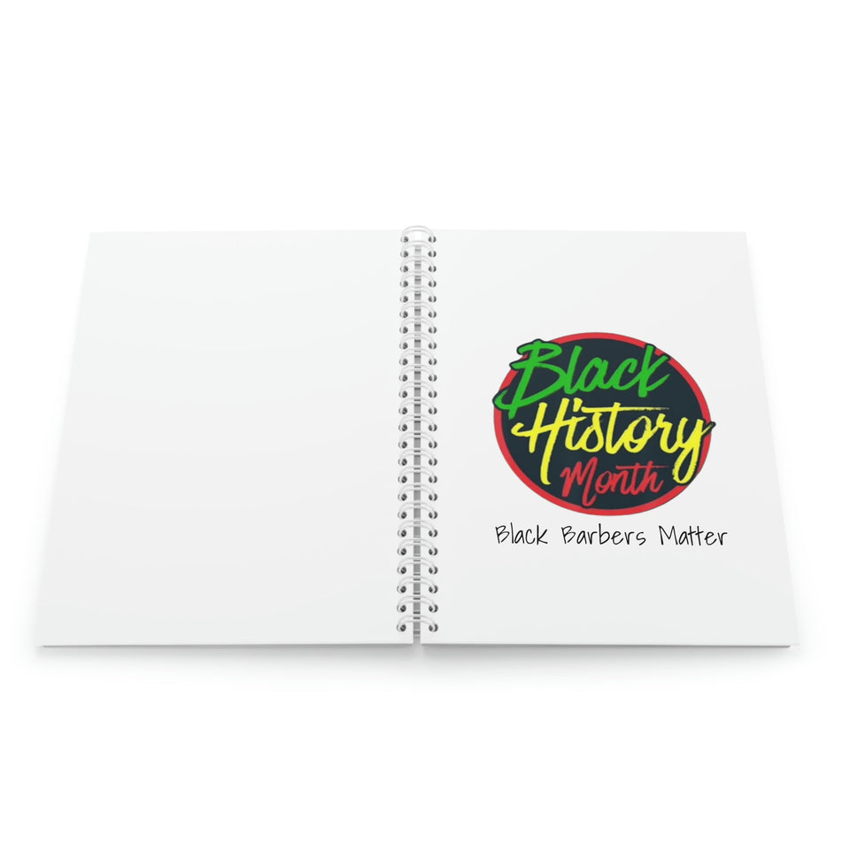 Black Barbers Matter Spiral Notebook