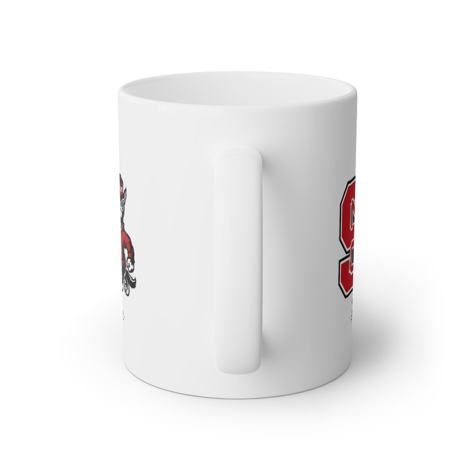 NC State Mom White Mug, 11oz