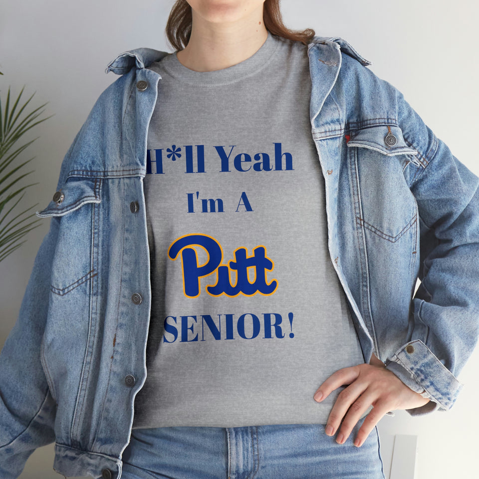H*ll Yeah! University of Pittsburgh Senior Unisex Heavy Cotton Tee