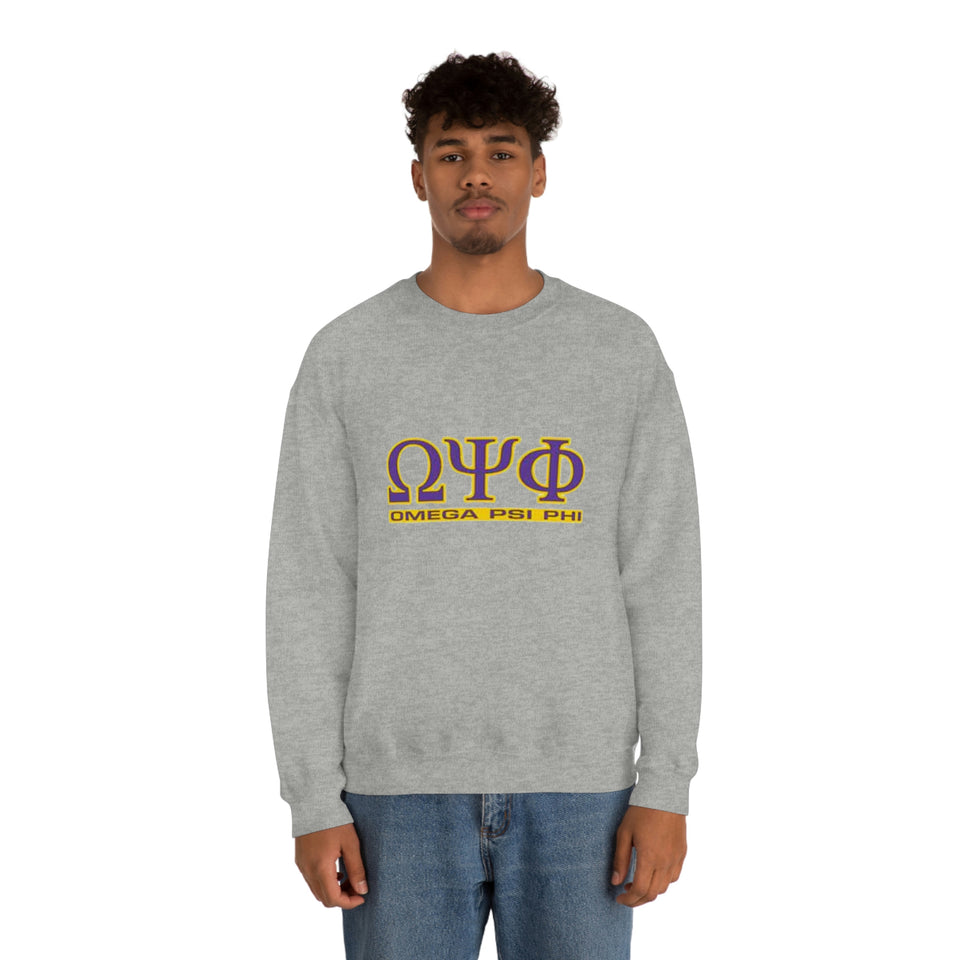 Omega Psi Phi Unisex Heavy Blend™ Crewneck Sweatshirt
