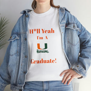 H*ll Yeah Miami Hurricanes Unisex Heavy Cotton Tee