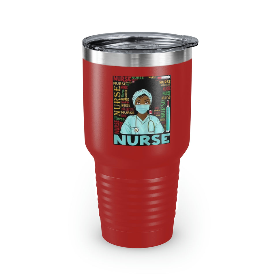 Black Nurse Ringneck Tumbler, 30oz