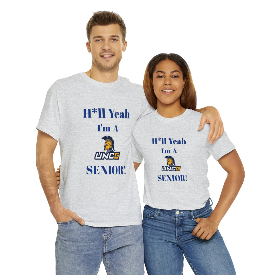 H*ll Yeah! UNCG Senior Unisex Heavy Cotton Tee