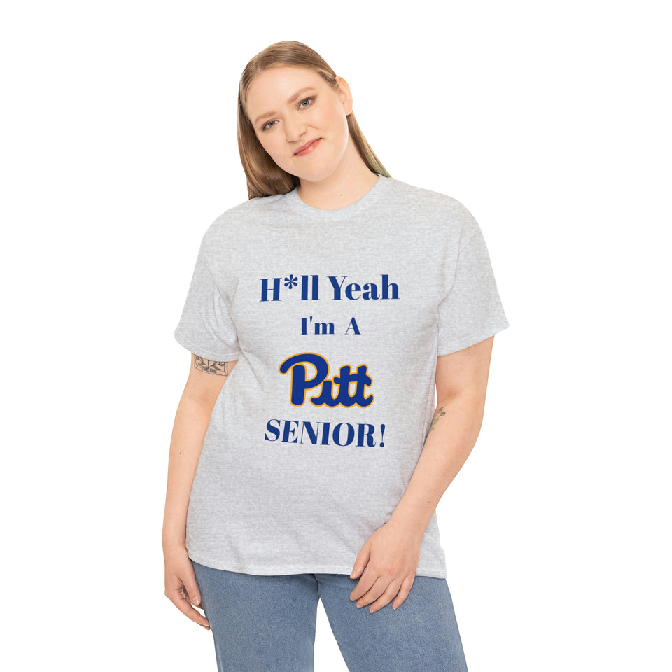 H*ll Yeah! University of Pittsburgh Senior Unisex Heavy Cotton Tee