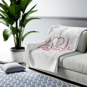 Delta Heartbeat Velveteen Plush Blanket
