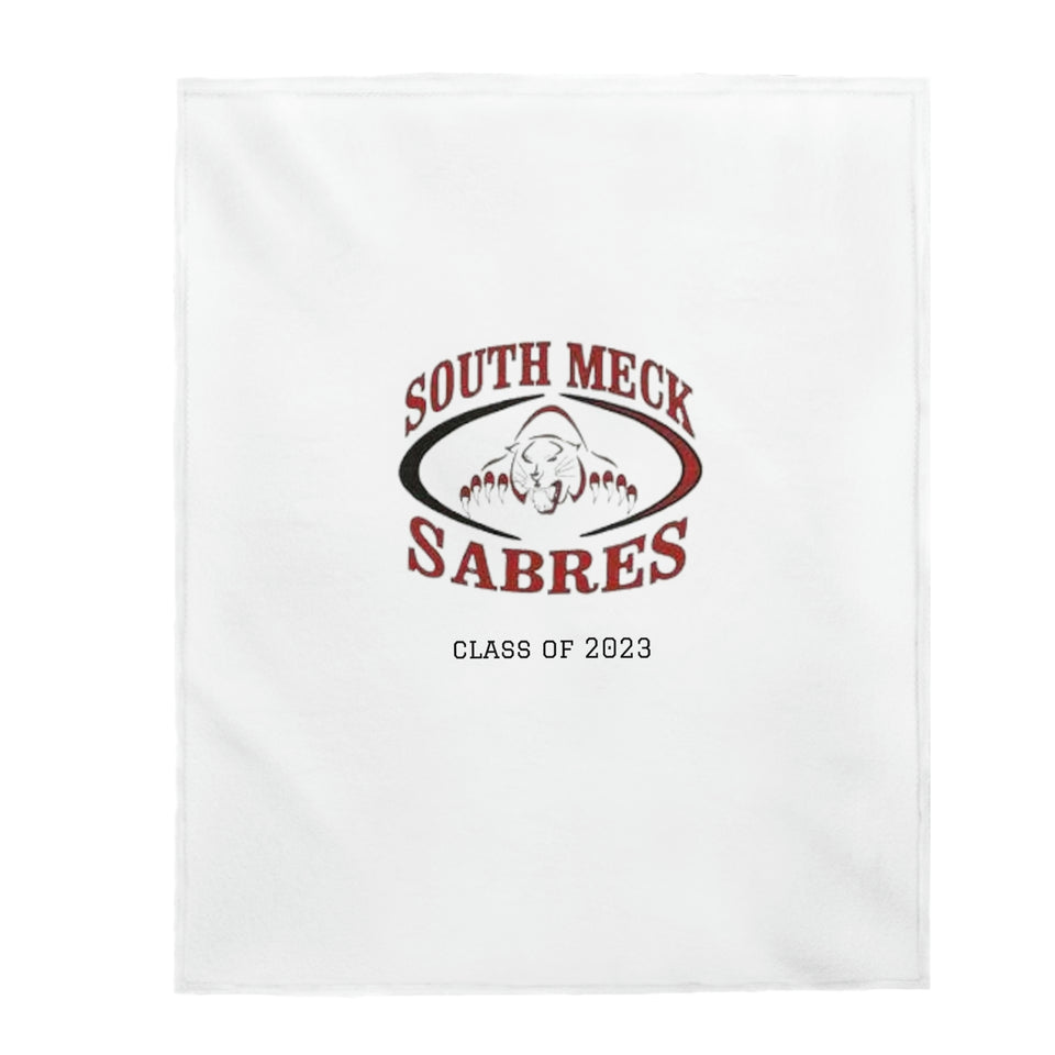 South Meck HS Class of 2023 Velveteen Plush Blanket