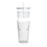 UNCC Plastic Tumbler with Straw