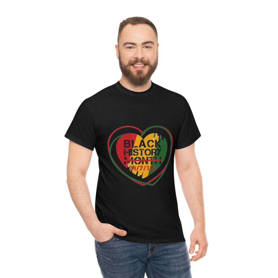 Black History 24/7/365 Cotton Tee