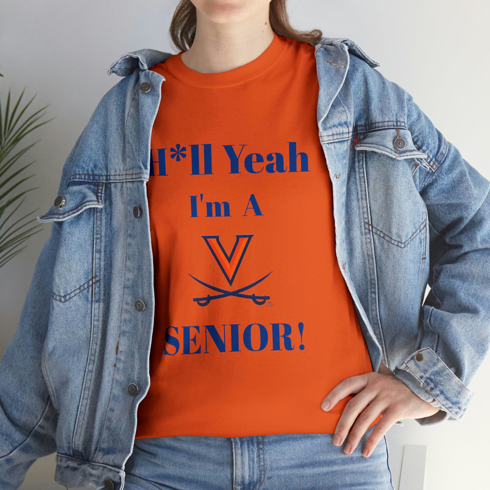 H*ll Yeah! Virginia Cavaliers Senior Unisex Heavy Cotton Tee