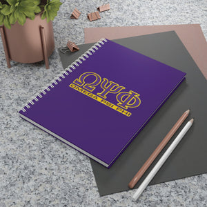 Omega Psi Phi Spiral Notebook