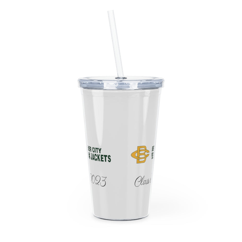 Bessemer City Yellow Jackets Class of 2023 Plastic Tumbler with Straw