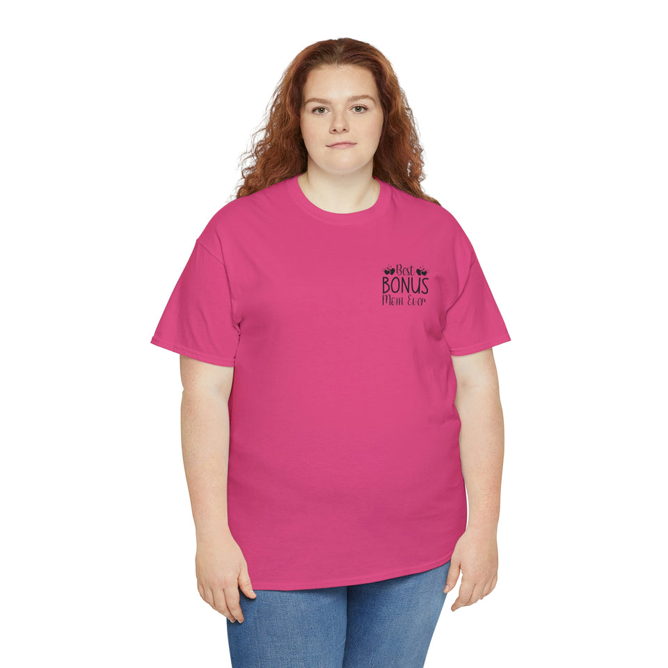 Best Bonus Mom Ever Unisex Heavy Cotton Tee