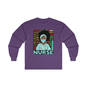 Black Nurse Long Sleeve Tee