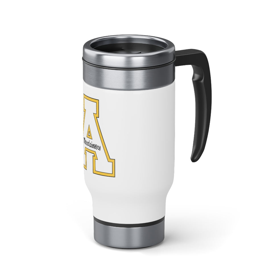 Appalachian State Stainless Steel Travel Mug with Handle, 14oz