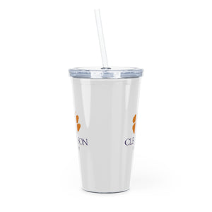 Clemson University Mom Tumbler with Straw