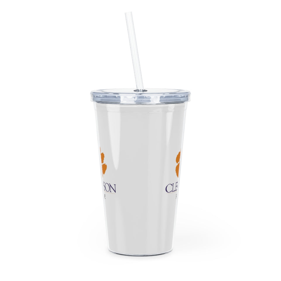 Clemson University Mom Tumbler with Straw