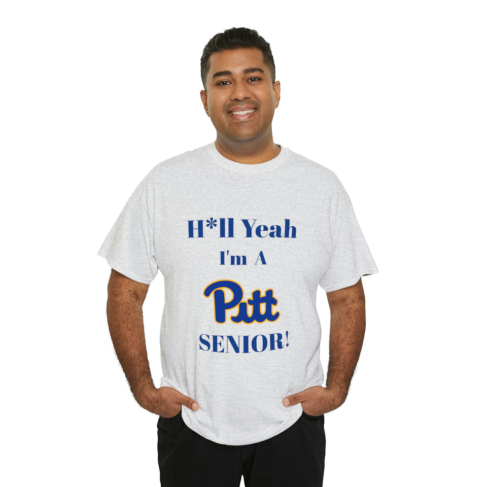H*ll Yeah! University of Pittsburgh Senior Unisex Heavy Cotton Tee