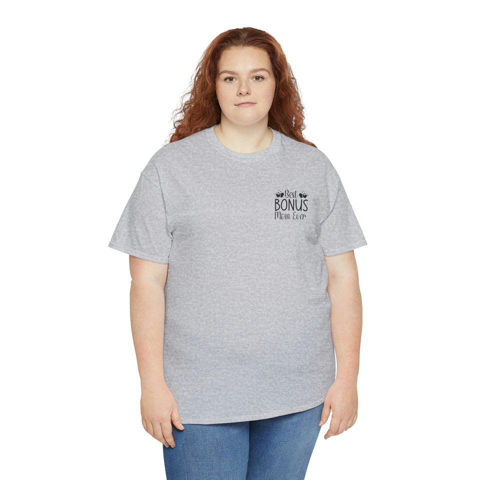 Best Bonus Mom Ever Unisex Heavy Cotton Tee