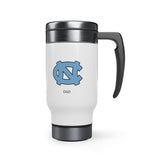 UNC Dad Travel Mug with Handle, 14oz