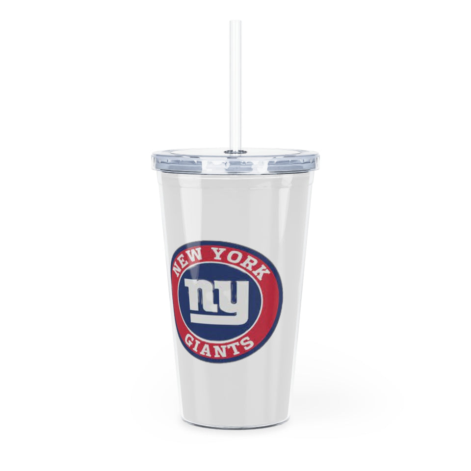 New York Giants Plastic Tumbler with Straw