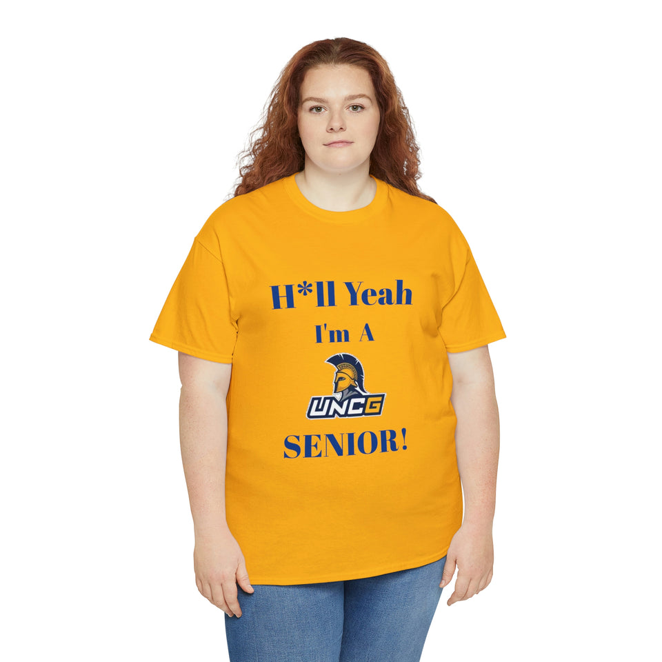 H*ll Yeah! UNCG Senior Unisex Heavy Cotton Tee