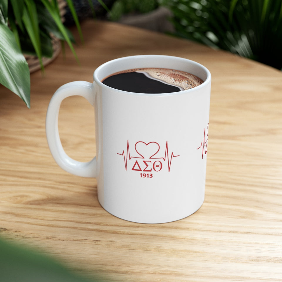 Delta Heartbeat Ceramic Mug 11oz