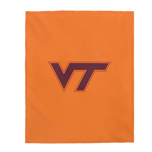 Virginia Tech Velveteen Plush Blanket