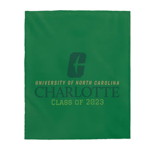 UNCC Class of 2023 Velveteen Plush Blanket