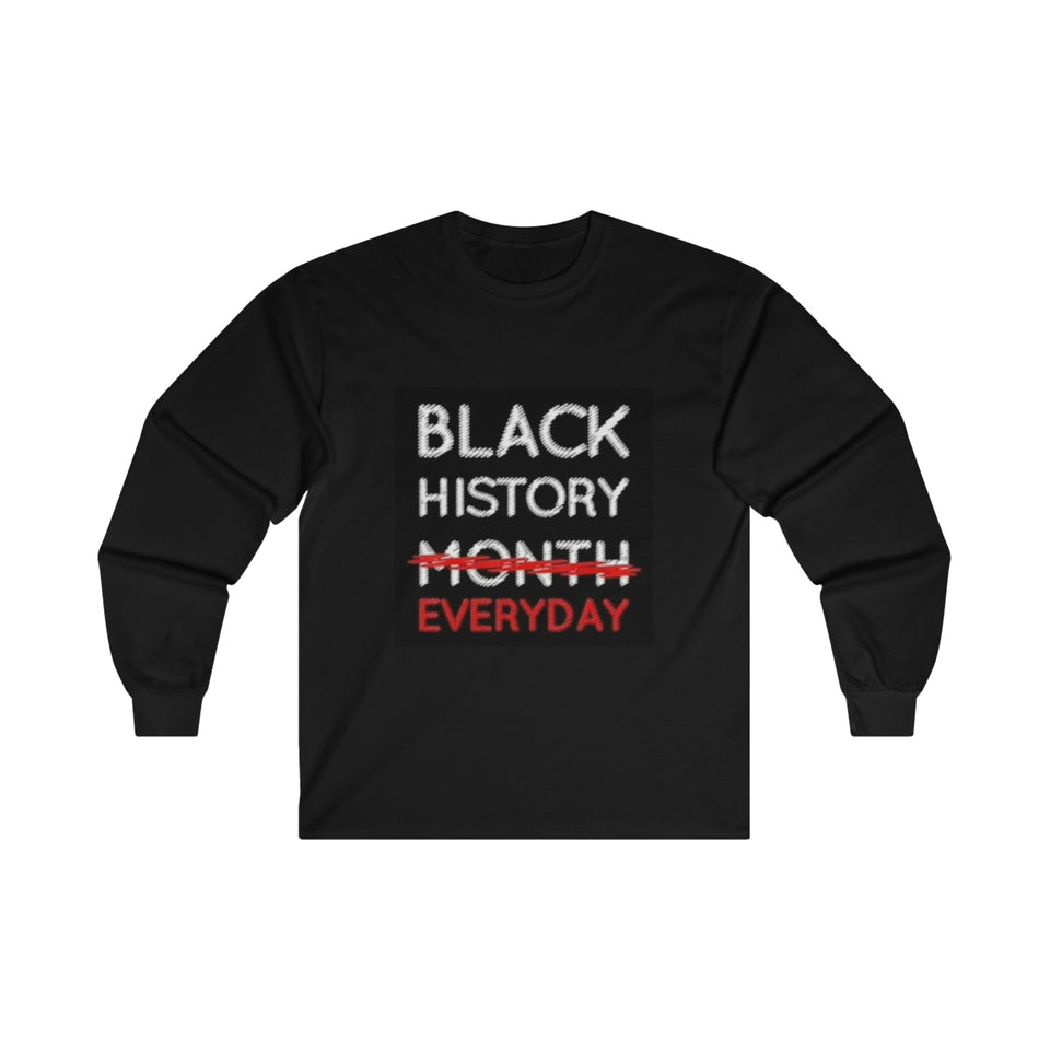 Black History Everyday Ultra Cotton Long Sleeve Tee