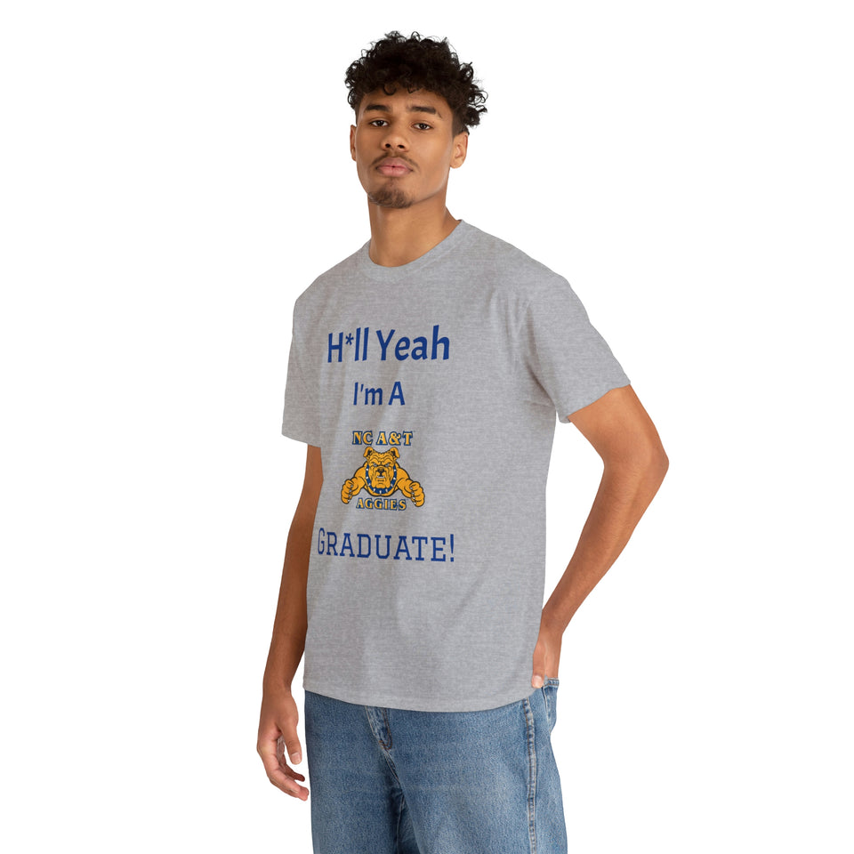 H*ll Yeah! NCAT Senior Unisex Heavy Cotton Tee