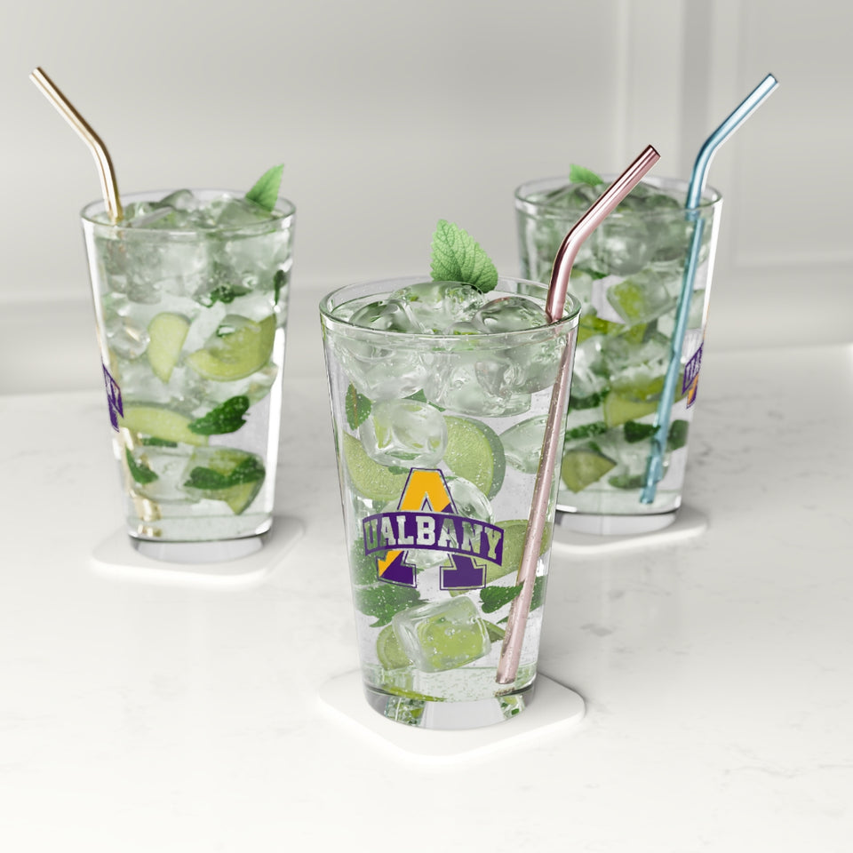 Albany State Pint Glass, 16oz