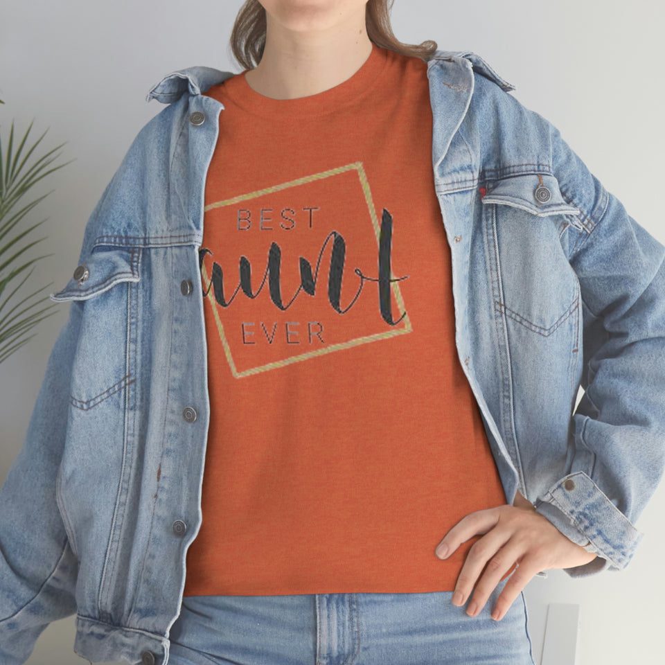 Best Aunt Ever Unisex Heavy Cotton Tee