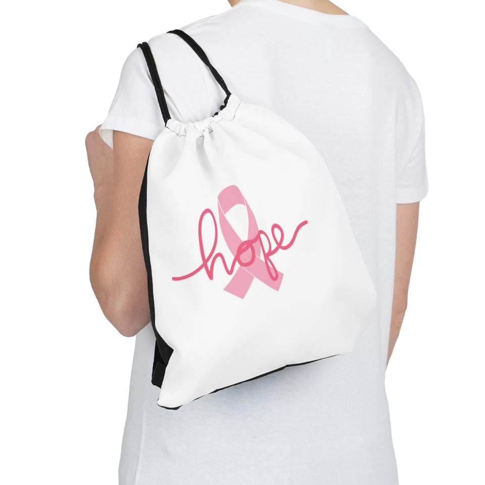 Breast Cancer Awareness HOPE Outdoor Drawstring Bag