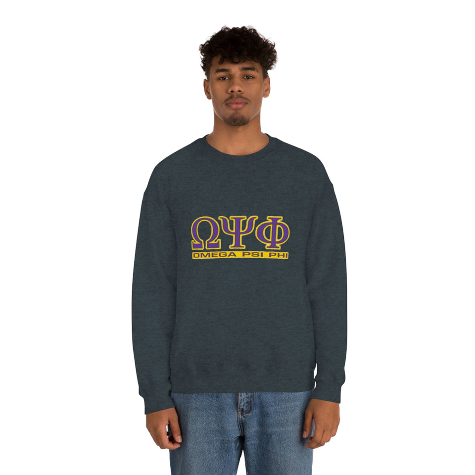 Omega Psi Phi Unisex Heavy Blend™ Crewneck Sweatshirt