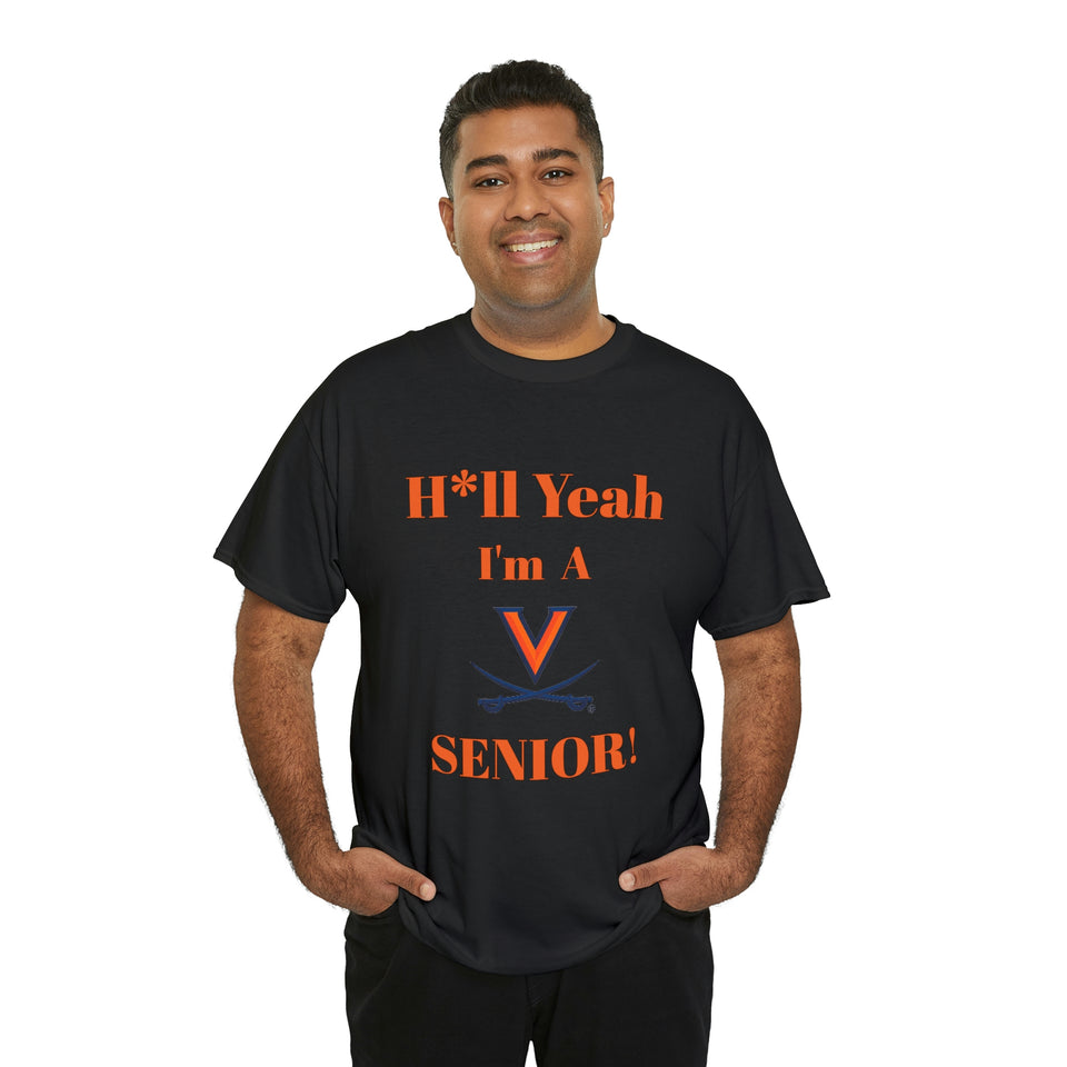 H*ll Yeah! Virginia Cavaliers Senior Unisex Heavy Cotton Tee