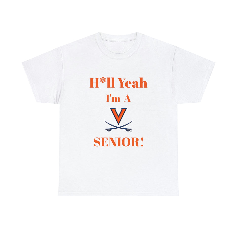 H*ll Yeah! Virginia Cavaliers Senior Unisex Heavy Cotton Tee